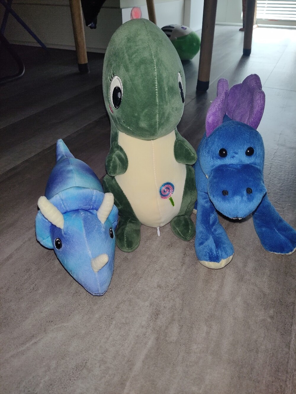 Cute Dinosaur Plush Lot Triceratops T-Rex Stegosaurus Stuffed Animals